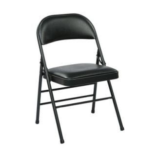 Office Star Metal Folding Chair FF 23124V / FF 23324V Finish Black
