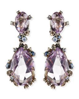 Cool Heather Marquise Large 2 Stone Amethyst Clip Earrings   Alexis Bittar Fine