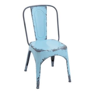 Woodland Imports Stacking Chair 5544 Finish Blue