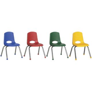 ECR4Kids 10 Stack Chair ELR 15141 AS / ELR 15141 ASG Foot Type Ball Glide
