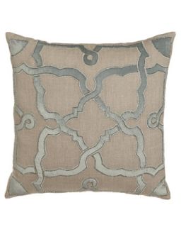 Appliqued/Beaded Pillow, 22Sq.   Callisto Home