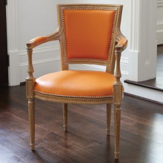 Global Views Marilyn Leather Arm Chair 2378 Color Orange