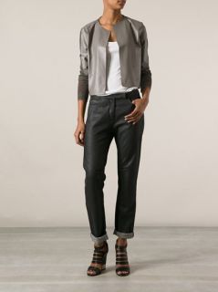 Aviù Panelled Leather Jacket