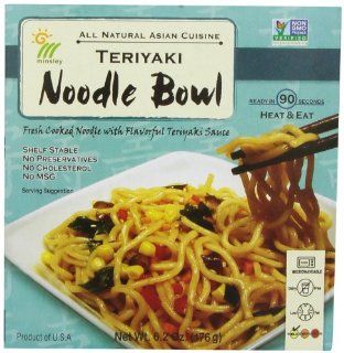 Minsley gogo Teriyaki Noodle Bowl, 6.2 Ounce (Pack of 6)  Prepared Noodle Bowls  Grocery & Gourmet Food