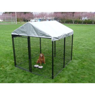10 ft x 10 ft x 6 ft Outdoor Dog Kennel Preassembled Kit