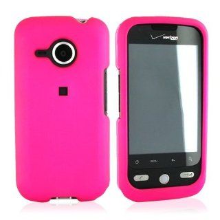 For HTC Droid Eris S6200 Rubberized Hard Case Hot Pink Cell Phones & Accessories
