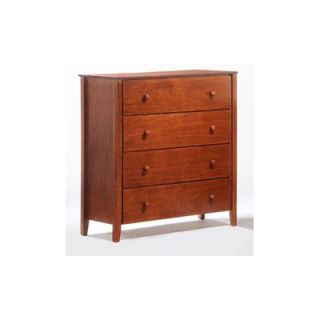 Night & Day Zest 4 Drawer Chest YCD ZES 4A Finish Cherry