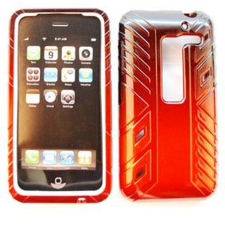 For Lg Esteem Ms910 Black Orange Hard Soft Case Accessories Cell Phones & Accessories