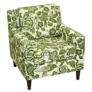 Skyline Furniture Cube Fabric Chair 5505CNRYMZ Color Canary Moss