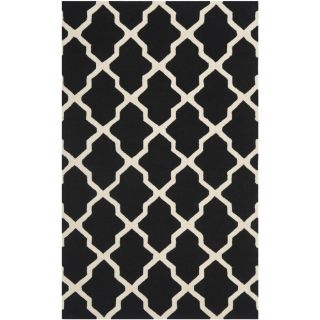 Safavieh Cambridge 36 in x 60 in Rectangular Black Transitional Wool Accent Rug