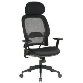 Office Star SPACE Air Grid Deluxe High Back Mesh Office Chair with Arms 55403