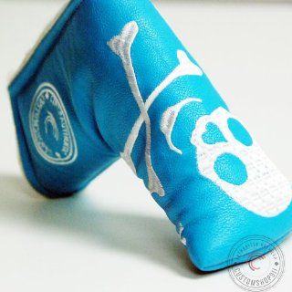 CustomShop_C911 Golf Putter Headcover fits Scotty Cameron / Ping Large Skull [Skyblue/White]  Sports Fan Golf Club Head Covers  Sports & Outdoors