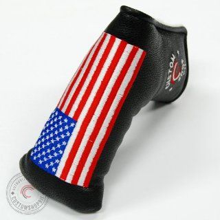 CustomShop_C911 Golf Putter Headcover fits Scotty Cameron / Ping US Flag [Black]  Golf Club Head Covers  Sports & Outdoors