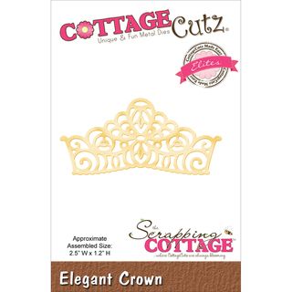 Cottagecutz Elites Die 2.5inx1.2in elegant Crown
