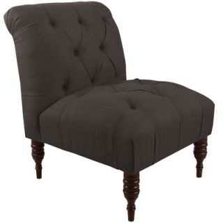 Skyline Furniture Linen Tufted Side Chair 6405LNN Color Charcoal