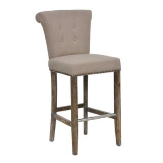 Classic Home Valencia Bar Stool W5300511 Seat Height 30, Color Tan
