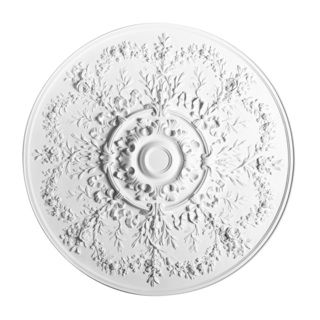 37 inch Round Floral Ceiling Medallion