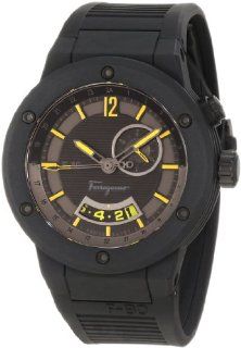 Salvatore Ferragamo Men's F55LGQ6875 S113 F 80 Stainless Steel and Black Rubber Watch at  Men's Watch store.