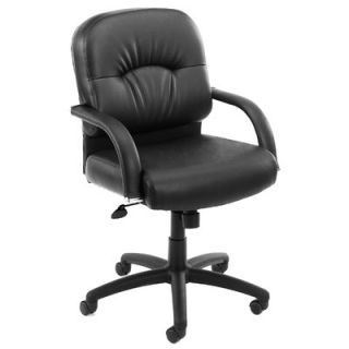 Boss Office Products Mid Back Caressoft Managerial Chair B7406/7407 Tilt Knee