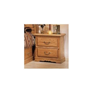 Bebe Furniture Country Heirloom 2 Drawer Nightstand 504 N/C Finish Medium Wood