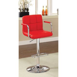 Hokku Designs Goldmember 24.5 Adjustable Swivel Bar Stool IDF BR6917 Color Red