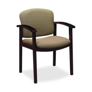 HON Invitation Guest Chair 2111 Color Oatmeal, Finish Mahogany