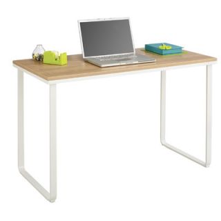 Safco Products Steel Workstation Desk 1943 Finish Beech and White