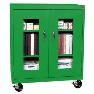 Sandusky Transport 36 Mobile Clear View Counter Height TA2V361842 Finish Green