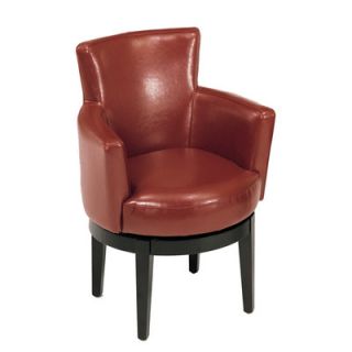 Armen Living Leather Chair LC247ARSW Color Red
