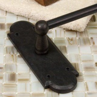 30" Solid Bronze Towel Bar with Gothic Ornate  