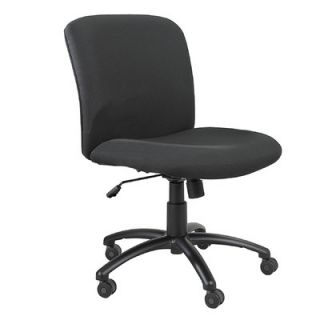 Safco Products Uber Big and Tall Mid Back Office Chair 3491 Seat Color Black