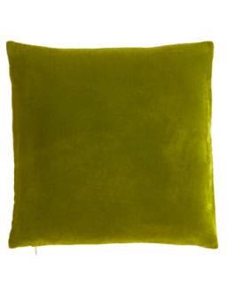 Lime Velvet Pillow, 18Sq.   Dransfield & Ross