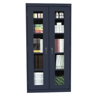 Sandusky Classic Series 36 Clear View Storage Cabinet CA4V361272 Color Navy