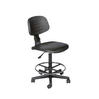 Balt Height Adjustable Trax Stool with Footrest 34430
