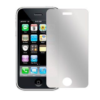 ASleek 3 Pack Front Mirror Screen Protector Film Guard for iPhone 3G/3GS + ASleek Microfiber Cloth Cell Phones & Accessories