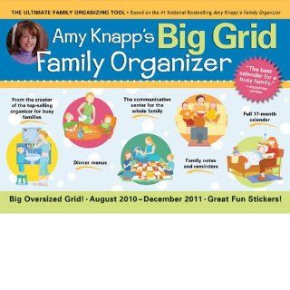 Amy Knapp's Big Grid Family Organizer 2011 Deluxe Wall Calendar (17 month)  
