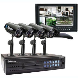 Swann Communications Security Monitoring & Recording LCD Kit   4 Channel DVR4 950   4 x PNP 150 Cameras   7" LCD Monitor  Network Security Appliances  Camera & Photo