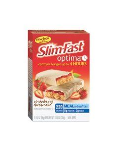 Slim fast Optima Meal Bars, Strawberry Cheesecake, 1.97 Ounce Bars in 6 Count Boxes (Pack of 6) Health & Personal Care