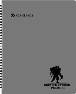 AT A GLANCE 2014 Wounded Warrior Project Weekly And Monthly Appointment Book, Gray, 7.63 x 9.18 x .63 Inches (70 951W 45)  Teachers Calendars And Planners 