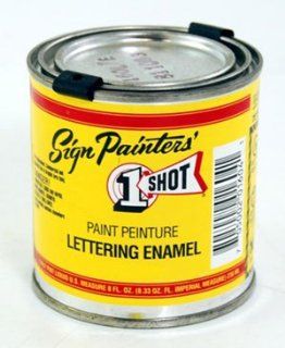 109 Metallic Gold One Shot Sign Lettering Paint l/2 pint can