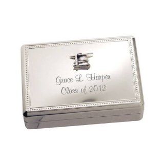 Silver Graduation Jewelry Box  