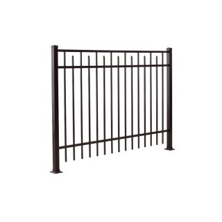 Gilpin Bronze Aluminum Fence Panel (Common 60 in x 72 in; Actual 60 in x 71.125 in)