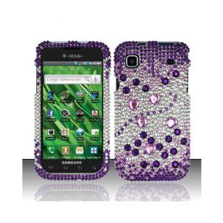 Purple Bling Gem Jeweled Crystal Cover Case for Samsung Galaxy S Vibrant 4G SGH T959 SGH T959V Cell Phones & Accessories