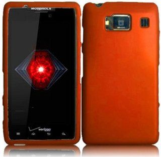 Orange Hard Cover Case for Motorola Droid RAZR HD XT926 XT925 Cell Phones & Accessories
