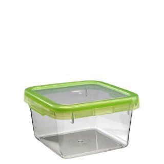 OXO Good Grips LockTop 50 5/7 Ounce Square Container with Green Lid Food Savers Kitchen & Dining