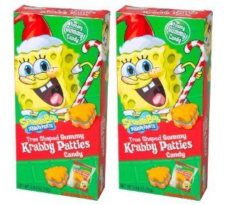 2 Pack SpongeBob Krabby Patties Tree Shaped Candy Toys & Games