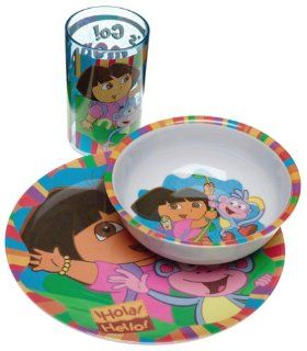 Dora The Explorer 3 Piece Dinnerware Set Toys & Games