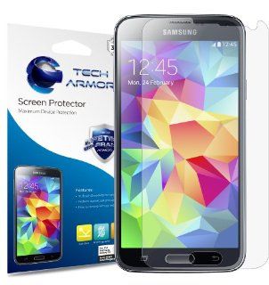 Tech Armor Samsung Galaxy S5 Anti Glare/Anti Fingerprint (Matte) Screen Protectors [3 Pack] Lifetime Warranty Cell Phones & Accessories