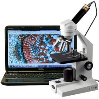 AmScope M200 E 40x 400x Student Compound Microscope + Digital Camera Electronics