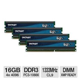 Patriot Gamer 2 Series Division 2 Edition DDR3 16 GB 1333MHz Enhanced Latency Kit 16 Quad Channel Kit (PC3 10666) 240 Pin SDRAM PGD316G1333ELQK Computers & Accessories